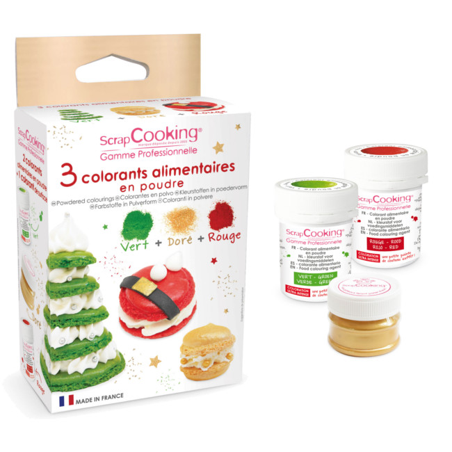 Set de coloration en poudre pour décoration de Noël 15 g - Scrapcooking - 3  pcs. par 11,75 €