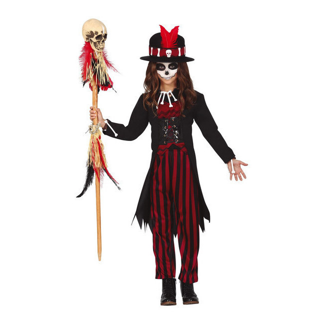 Vista principal del costume de sorcière vaudou pour enfants en stock