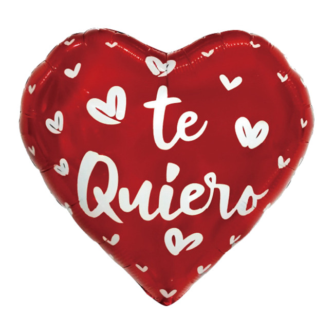 Ballon à coeur rouge avec des coeurs I love you 43 cm par 0,80 €