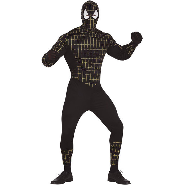 Costume Spiderman noir pour adulte