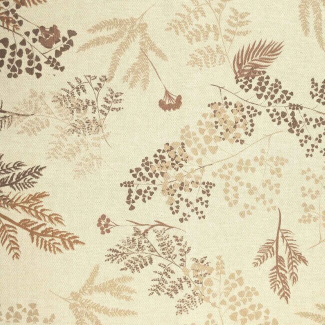 Vista frontal del toile de coton Autumn Leaves - Katia en stock
