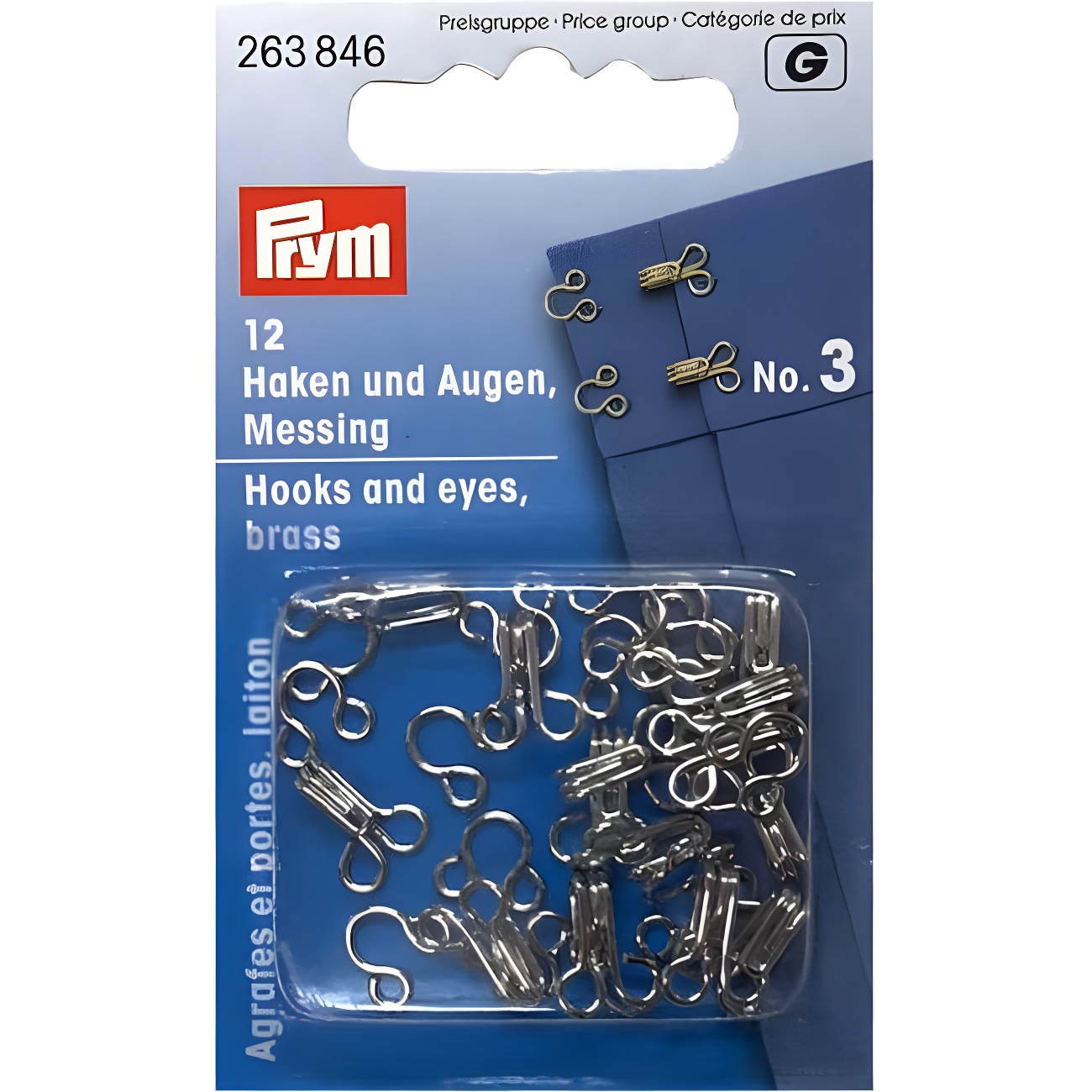 Prym - Prym Crochet Hook (12 cm, 1,00 mm) senza impugnatura - 1 unità