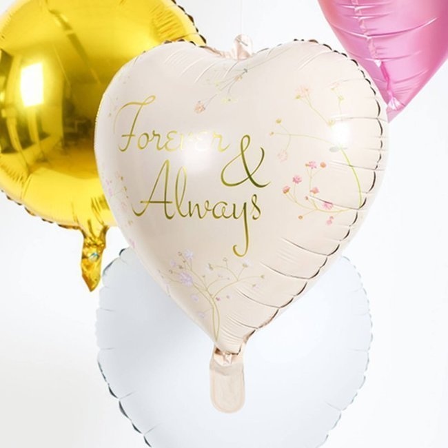 Foto detallada de ballon coeur Forever & Allways 45 cm