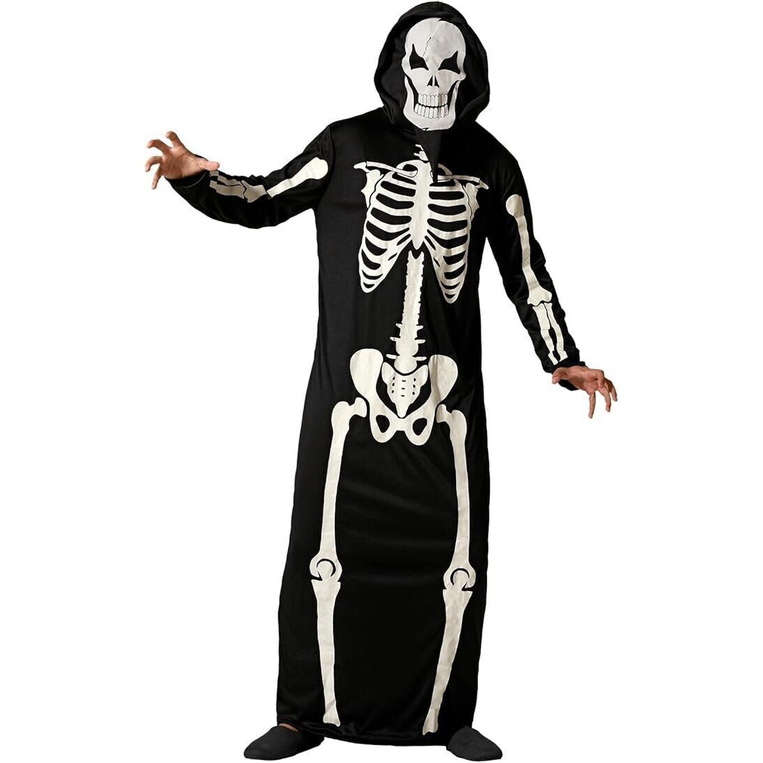 Costume de squelette phosphorescent pour adulte