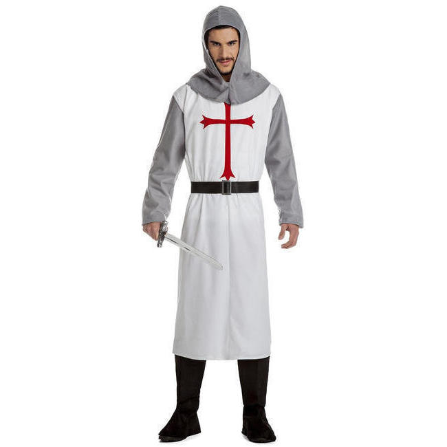 Vista frontal del costume de Templier blanc pour hommes disponible también en talla XL