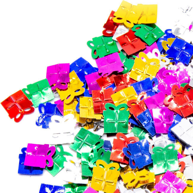 Confettis d'anniversaire en couleurs assorties 20 g par 1,25 €
