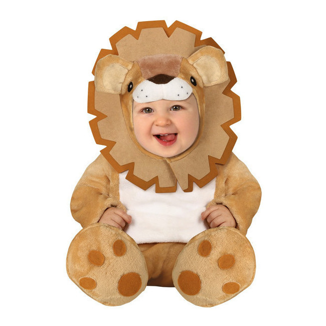 Vista delantera del costume de lion de la jungle pour bébé en stock