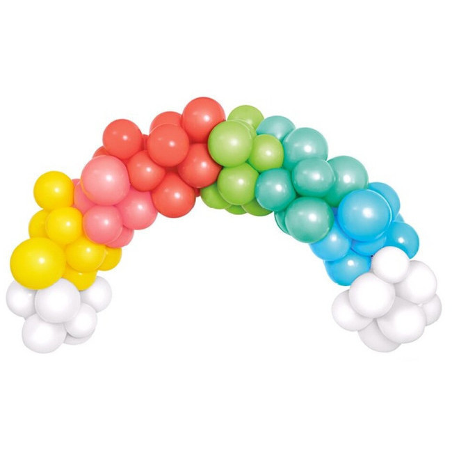 Guirlande de ballons arc-en-ciel 2,5 m - 40 unités par 7,50 €