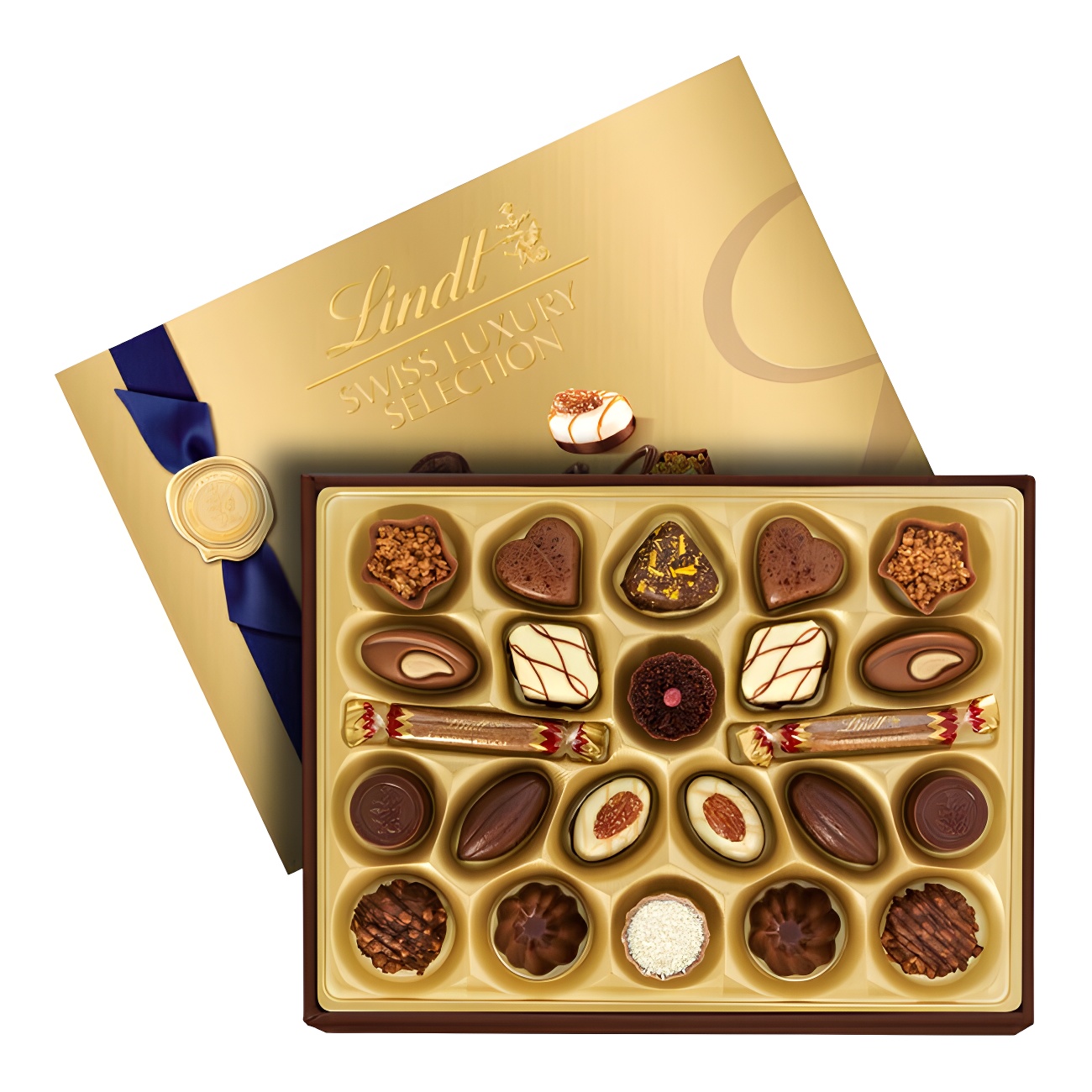 Boîte Métallique Lindt Chocolat – Vintage Collector Limitée – Années 90 – Rectangulaire France