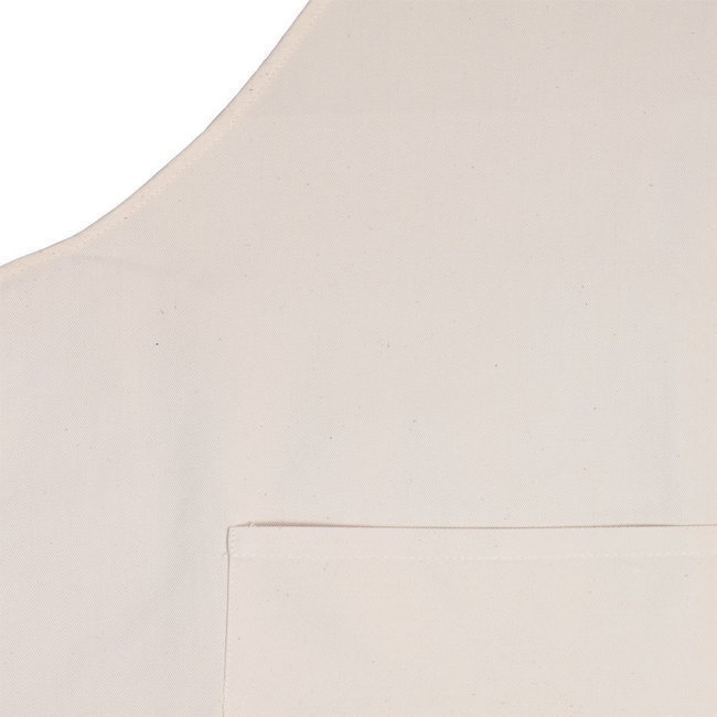 Foto detallada de tablier en coton personnalisable avec deux poches, 63 x 92 cm - 1 pc.
