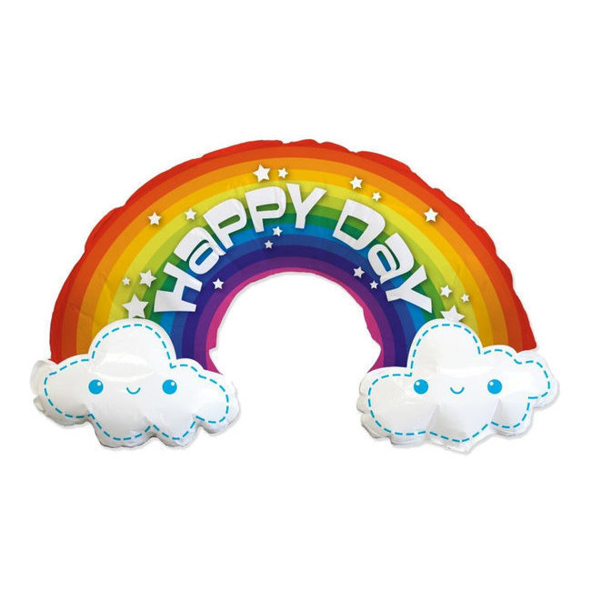 Ballon arc-en-ciel Happy Day 99 x 35 cm par 5,75 €