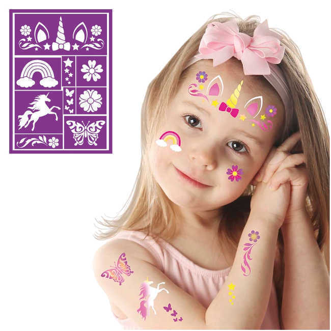 Modèle de maquillage de licorne pour enfants par 1,50 €