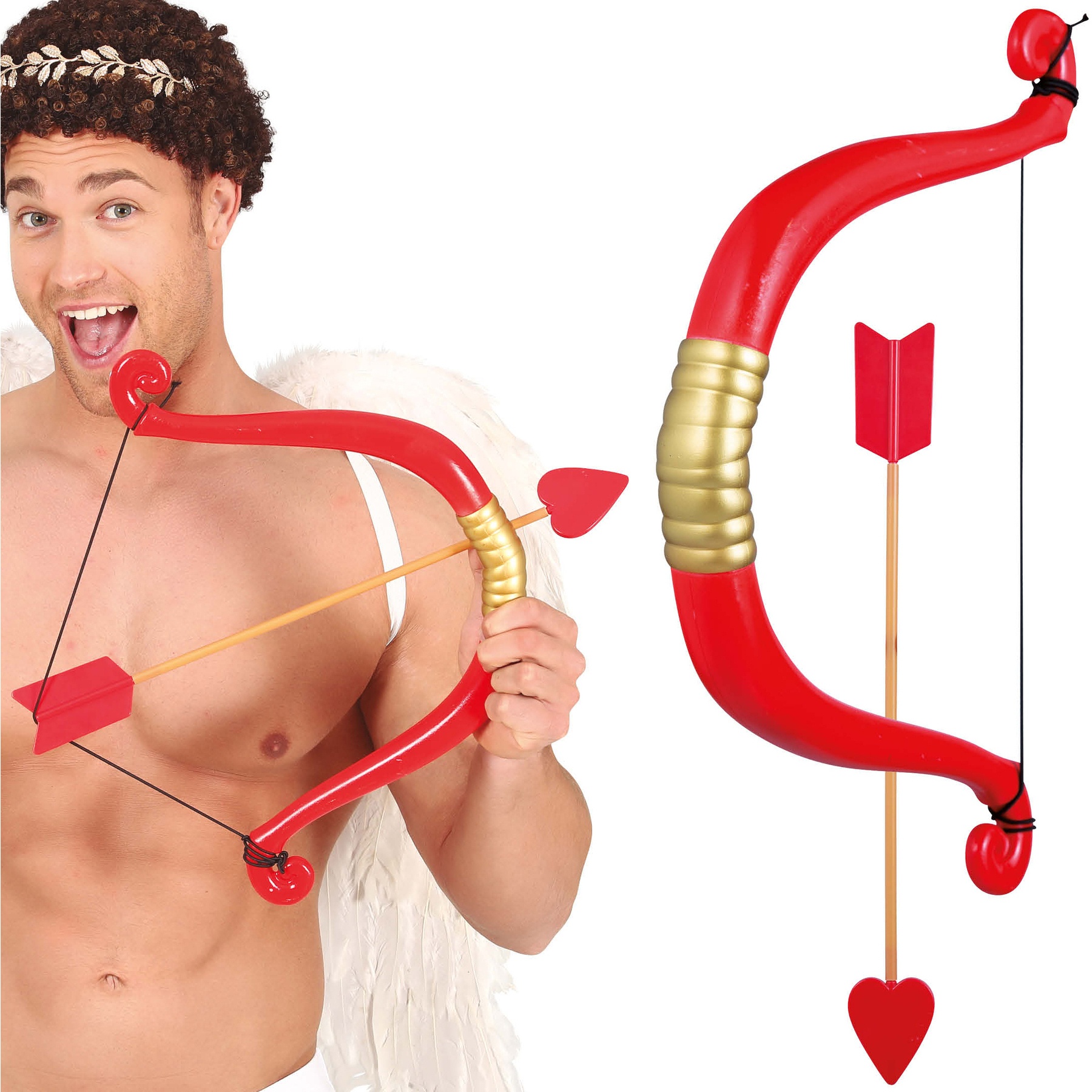 Arc de Cupidon avec flèche en forme de coeur par 6,50 €