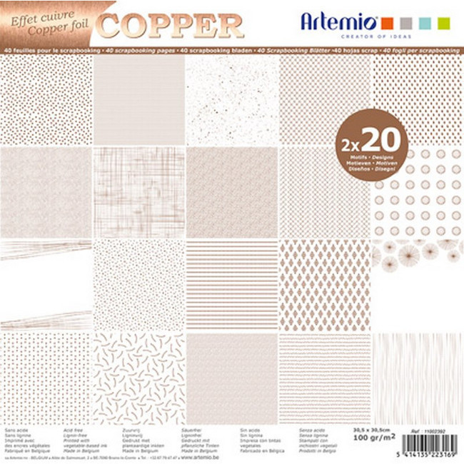Kit De Papiers Pour Scrapbooking "La Vie Est Simple" - Artemio - 60 Feuilles Par 18,20