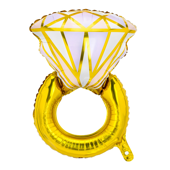 Vista principal del ballon Anneau de mariage 60 x 95 cm - PartyDeco en stock