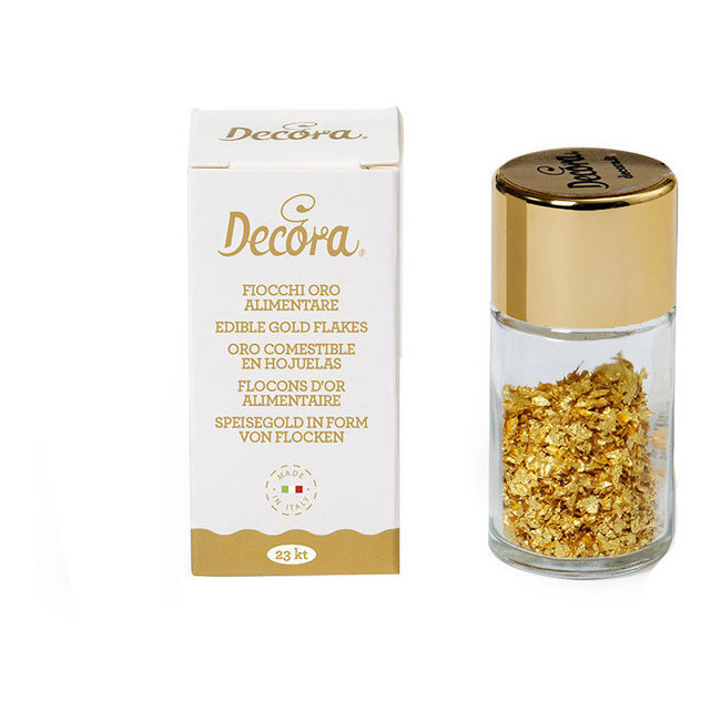 Paillettes d'or comestible 23 carat 0,125 g - Decora par 64,95 €