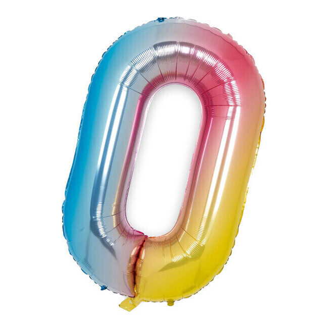 1 m ballon numéro arc-en-ciel pastel par 3,25 €