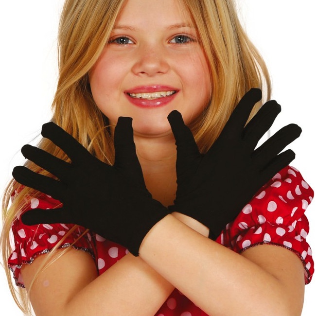 Vista delantera del gants courts pour enfants 17 cm en stock