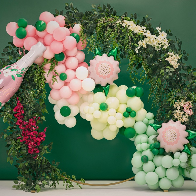 Foto detallada de ballon à fleurs 60 x 50 cm - PartyDeco