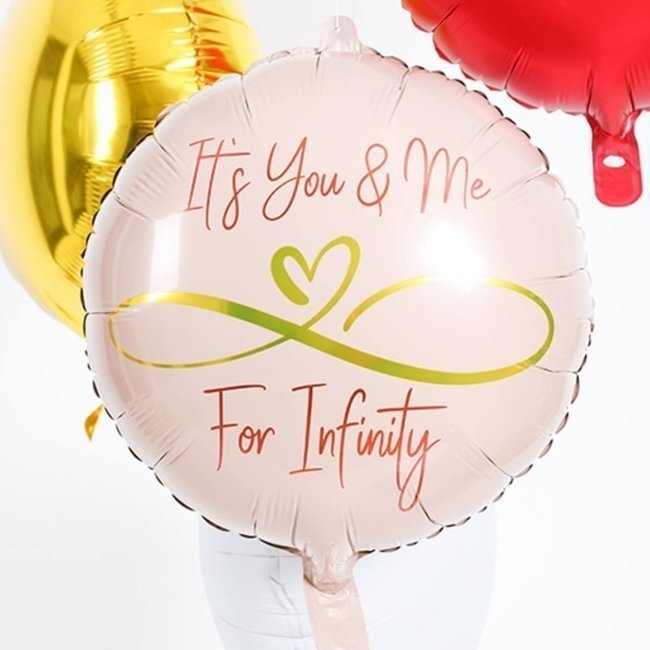 Foto detallada de ballon Its you & me for infinity 45cm