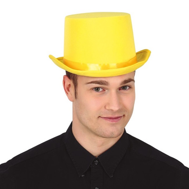 Vista principal del chapeau haut de forme aux couleurs assorties - 57 cm en stock