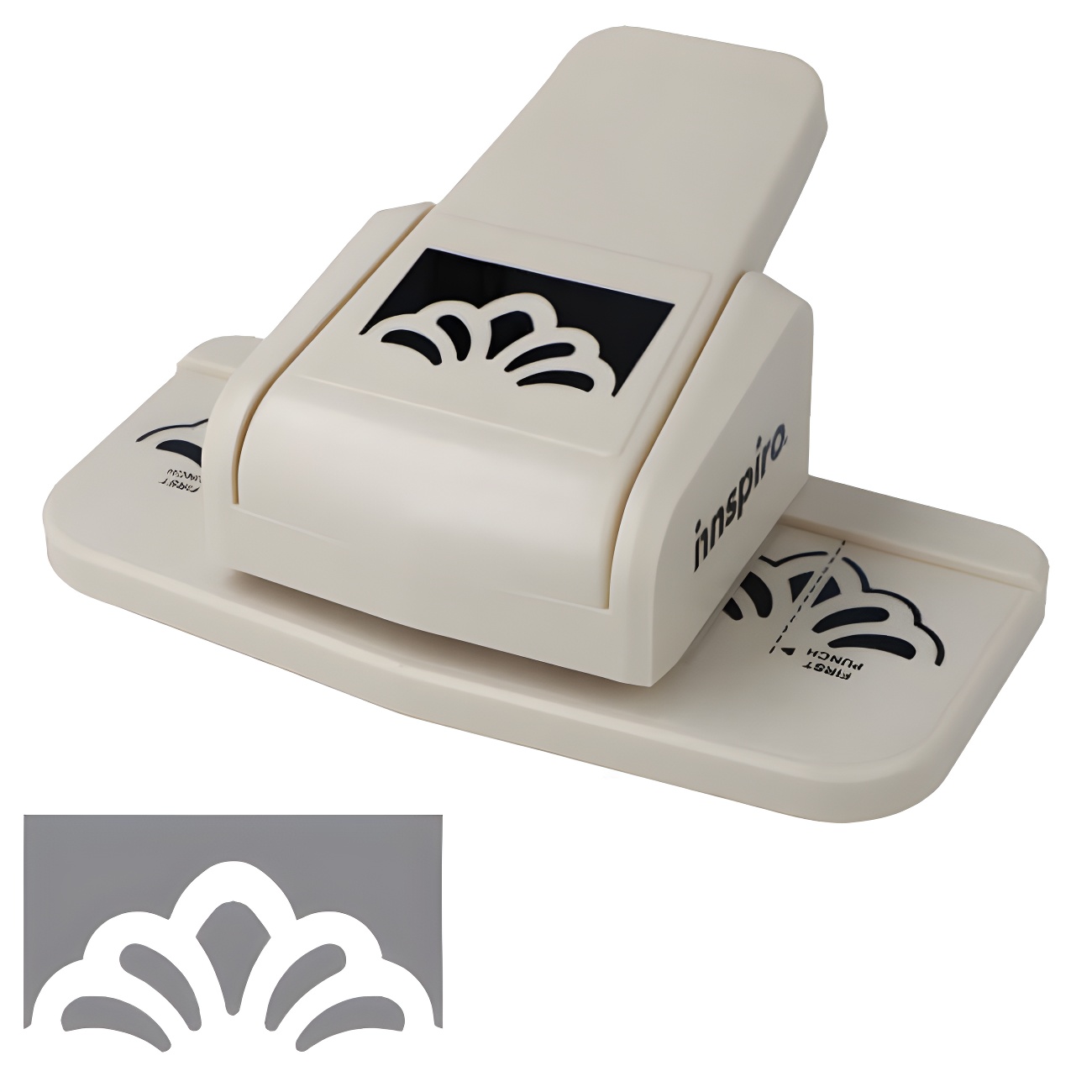 Poinçon Aluminium INNSPIRO 4 Cm - Outil Gaufrage, Découpe Ajourés, Pour Cuir, Argile, Métal (longueur Totale 16 Cm)