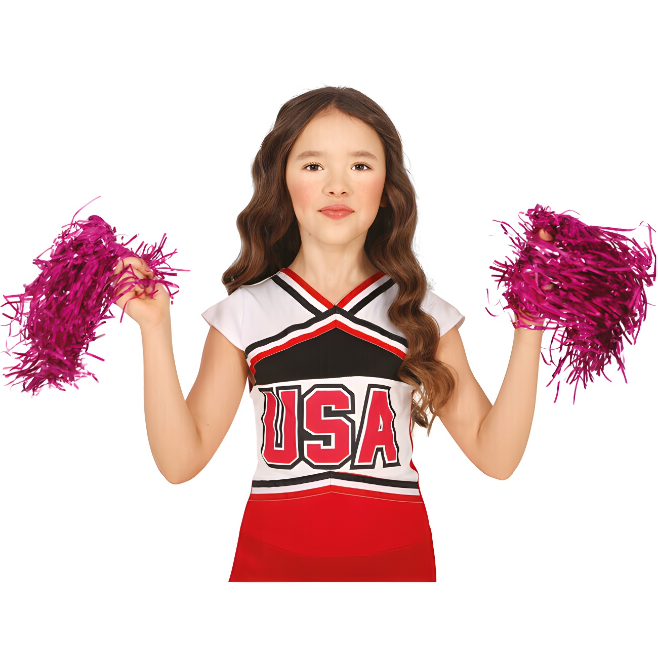 Keenso Lot De 6 Pompons De Pom-pom Girl 7 Couleurs - Rouge