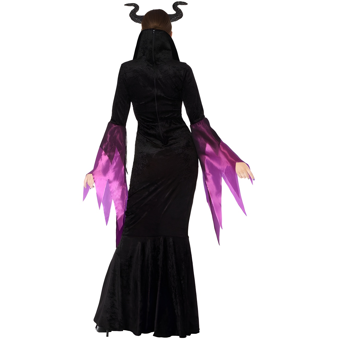 Robe Halloween Femme Enceinte - Style Maléfique élégant | Costume Fête Original Famille