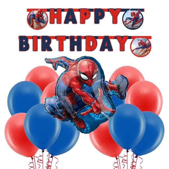 Pack de décoration de fête Spiderman - 22 pièces par 13,75 €