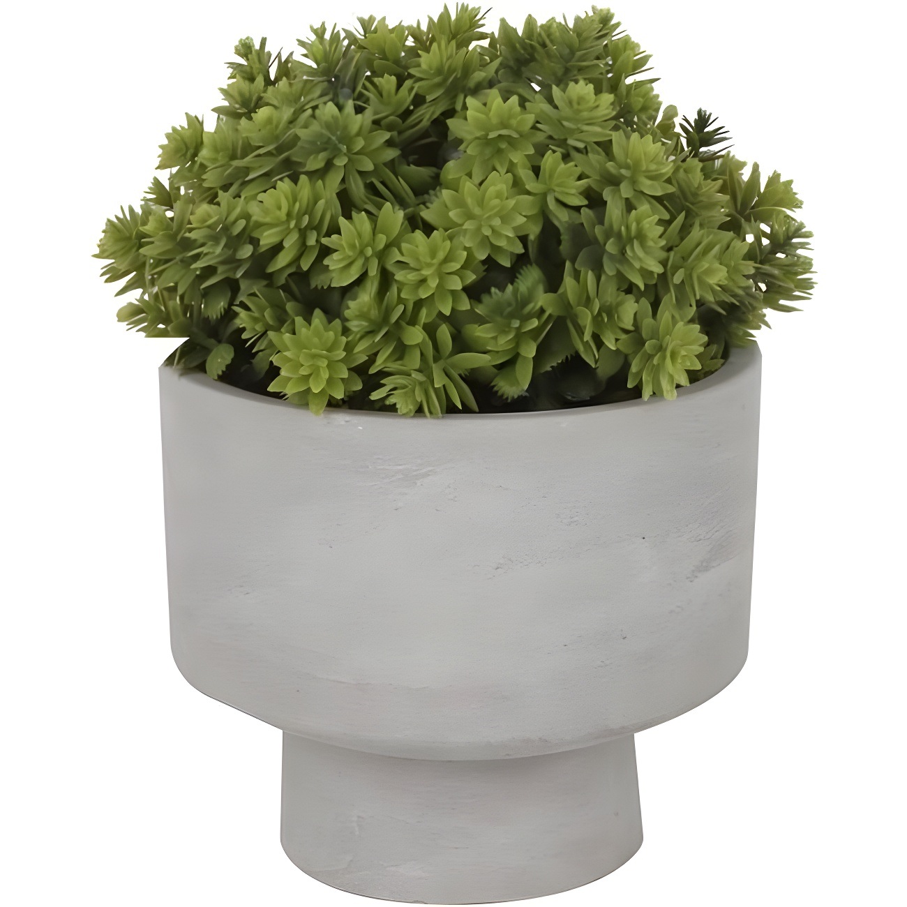 2 Pièces Plantes Grasses Artificielles En Pot Ciment - Fausses Plantes Déco Intérieur Pour Bureau, Salon, Chambre - 6