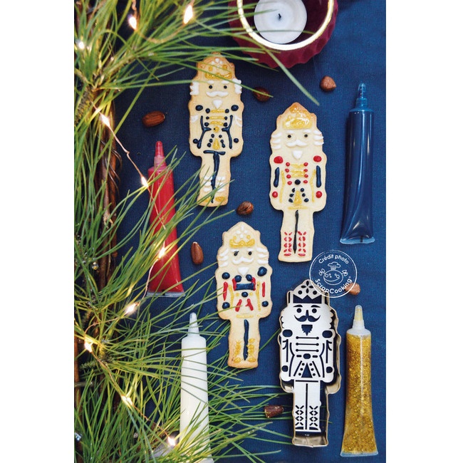 Foto detallada de set de stylos de décoration de Noël au goût de chocolat 25 gr - Scrapcooking - 4 pcs.