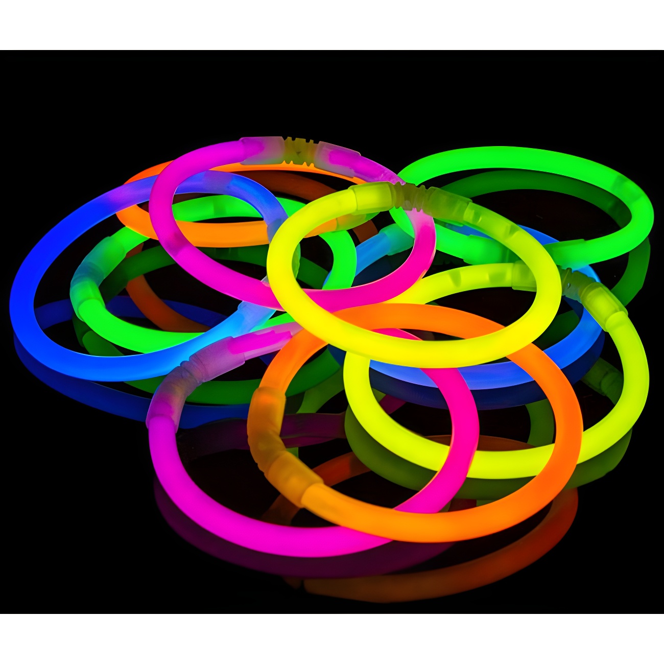 100 Bracelets Lumineux Starlight Fluo – Fluorescents, Fête, Soirée, événement