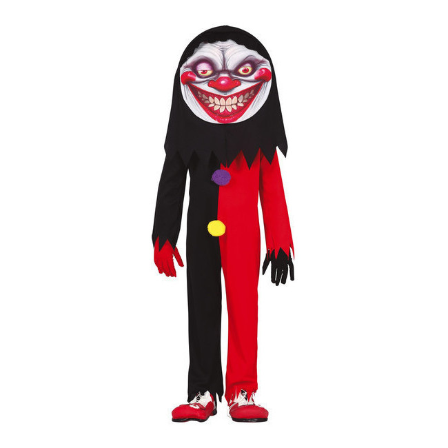 Vista delantera del costume de mauvais clown pour enfants en stock