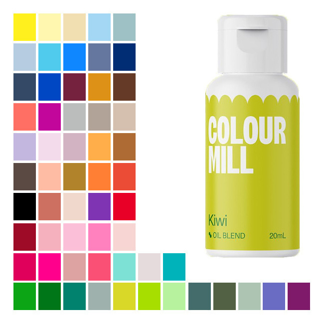 Colour mill - colorant alimentaire liposoluble vert, 20 ml