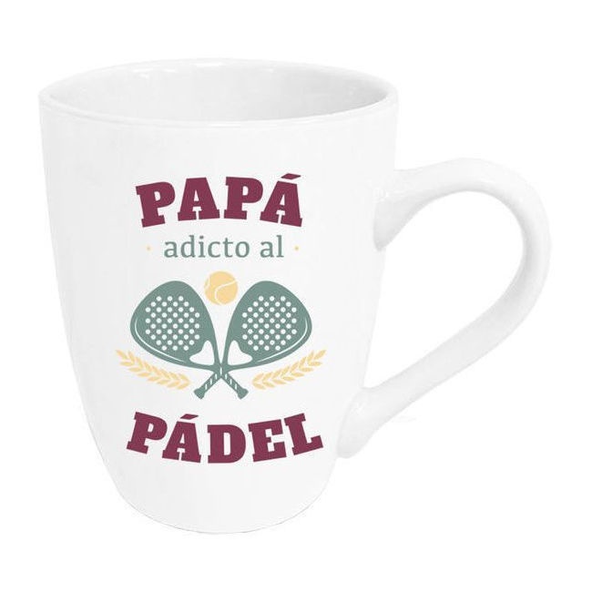 Vista delantera del mug papa addict au paddle 350 ml - Dcasa en stock