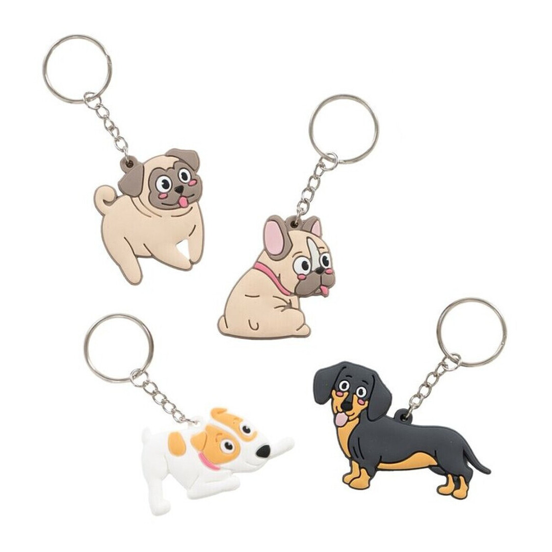 Porte-clés de chien souriant - 1 unité