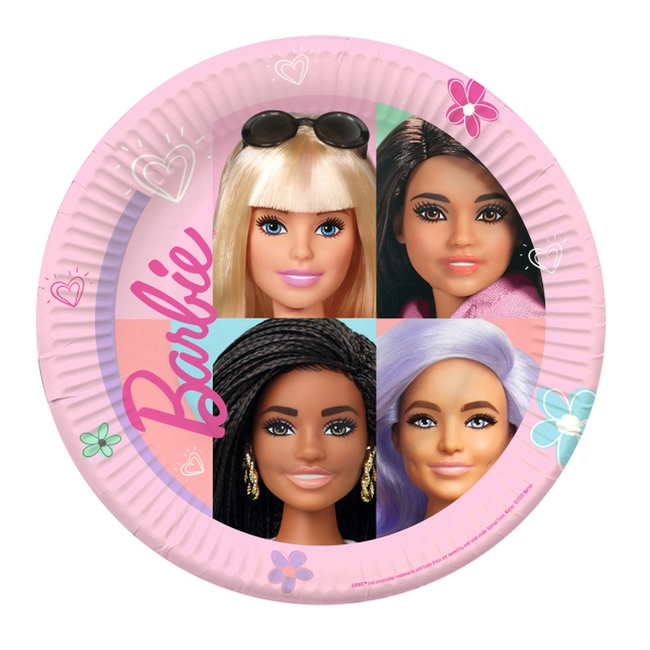 8 assiettes BARBIE EPUISE