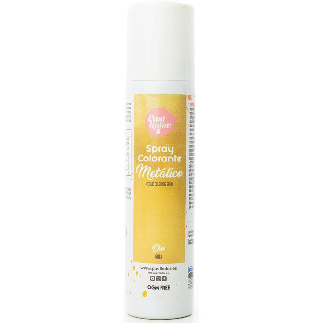 Spray métallique - Colorants alimentaires Or - 75 ml. Colorant