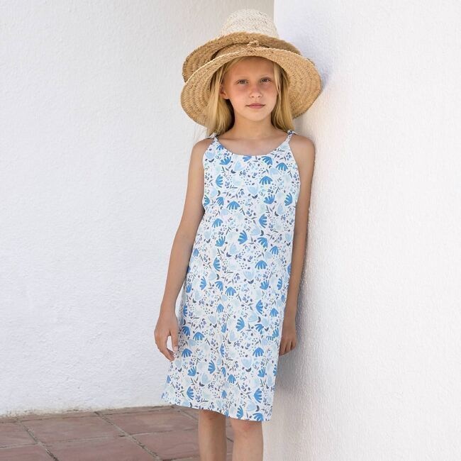 Tissu popeline de coton Spring arrival Aqua - Katia - 2