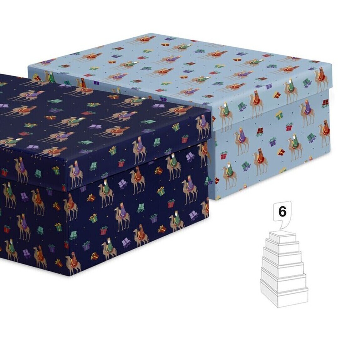 Boîte rectangulaire des Rois Mages de l'Orient - 6 unités