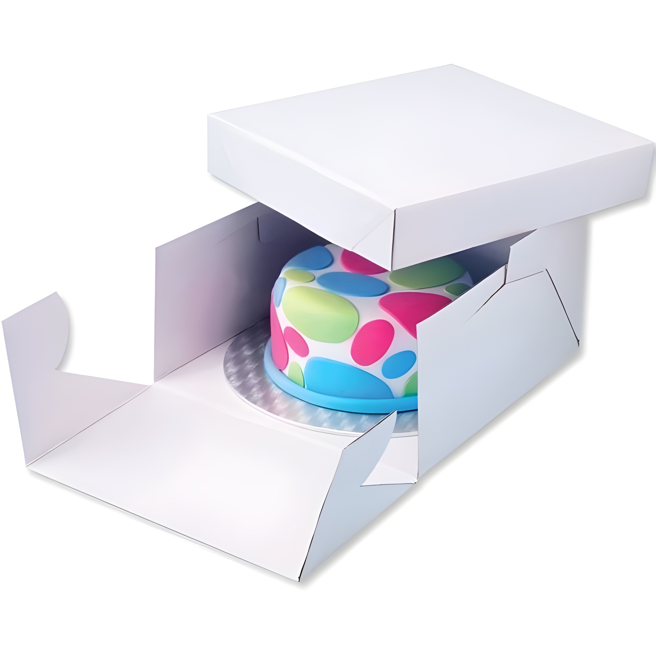BASE À GÂTEAU 350 G/M2 Ø 35 CM BLANC CARTON (250 UNITÉS) - REF. 168.33