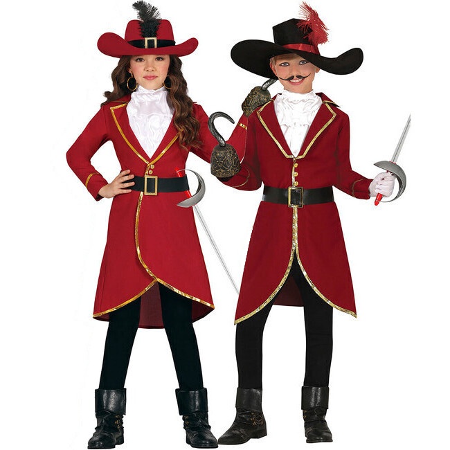 Costume du Capitaine Crochet pour enfants par 16,50