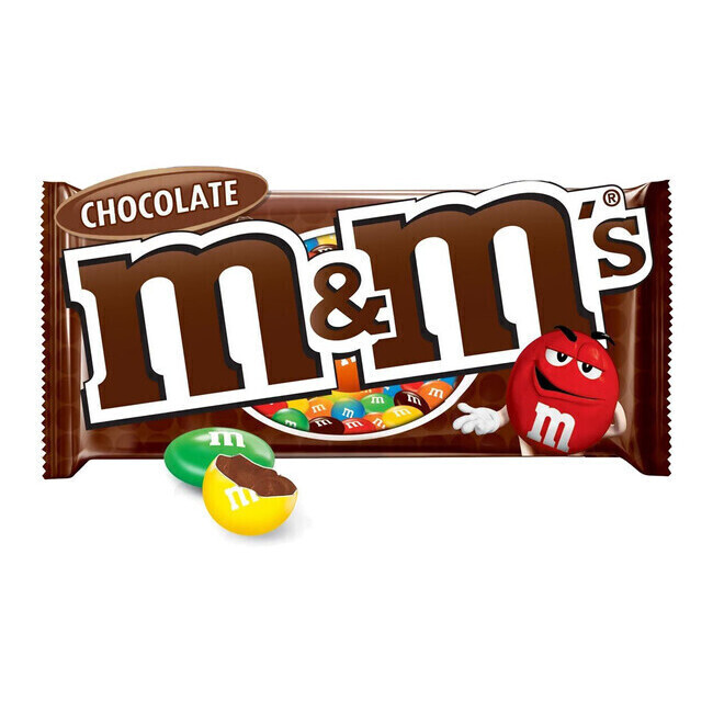 M&M'S : Chocolat au lait enrobé de sucre fin et dragéifié