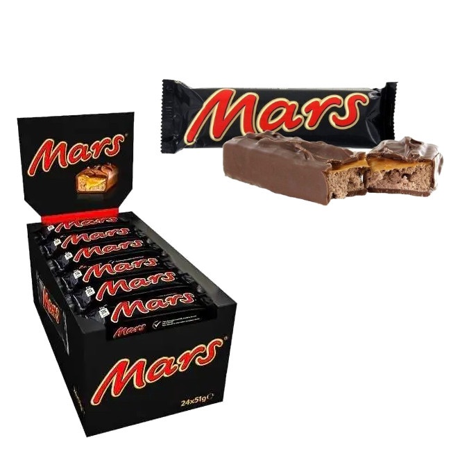 Mars chocolat au lait avec caramel - 24 unités par 22,50 €