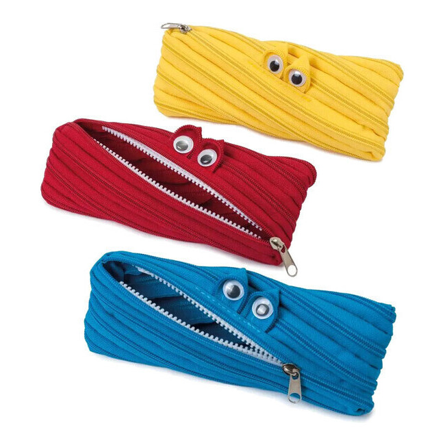 Trousse à crayons zippée Monster 3 pièces par 11,00