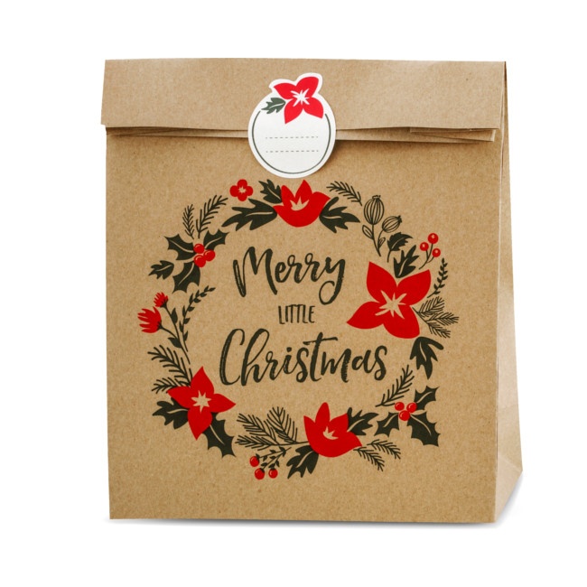 Enveloppe cadeau Joyeux Noël 27 x 25 x 11 cm - 3 pcs. par 2,00 €