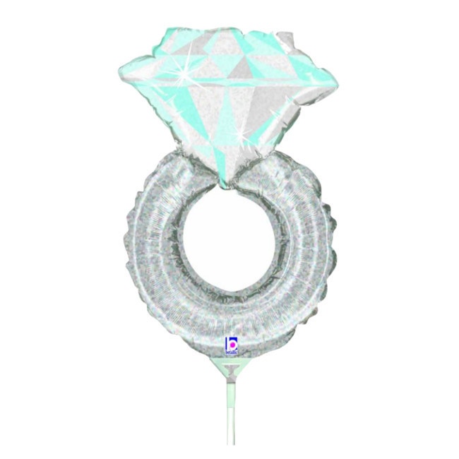 Vista principal del ballon à diamant bleu 22 x 31 cm - 10 pièces - Grabo en stock
