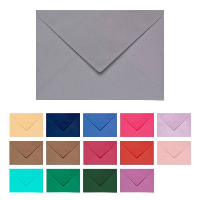 Enveloppes de couleur lignées 22,9 x 16,2 cm - 1 pièce. par 0,90 €