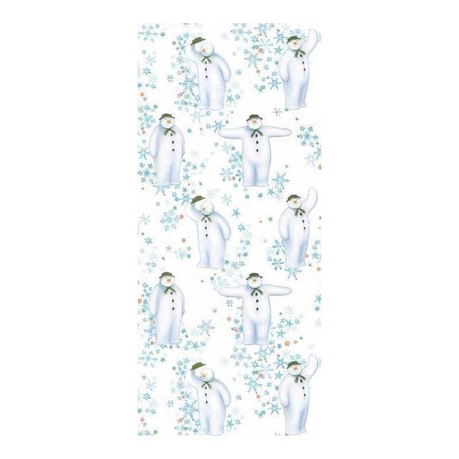 Foto detallada de sacs à bonbons transparents Le bonhomme de neige 12,5 x 7 x 28,5 cm - Fête créative - 20 pcs.