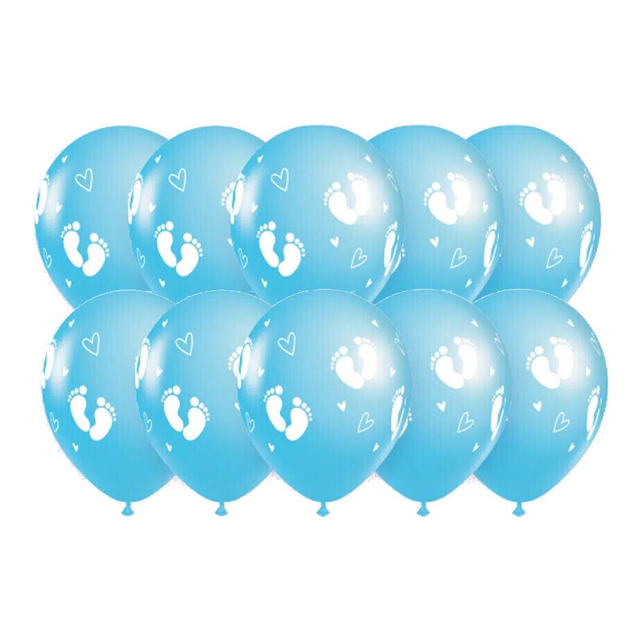 Ballons empreinte de bébé de 30 cm - 10 unités